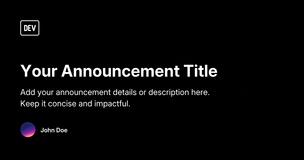 Company Announcement